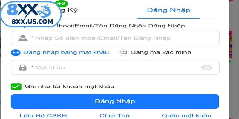 Đăng nhập 8XX tiện lợi trên các nền tảng khác nhau miễn phí
